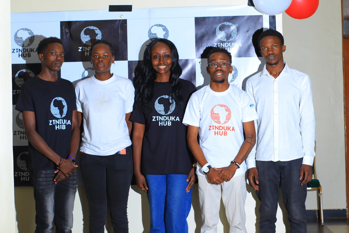 The Zinduka Hub team at a past edition